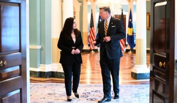 Osmani takon zv/sekretarin e Shtetit: Kosova krah për krah me SHBA -të