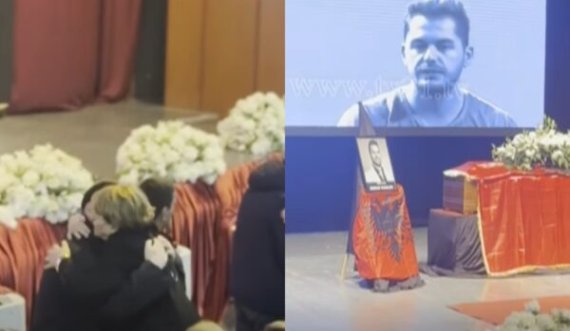 Varrimi i Shpat Kasapit, nëna e këngëtarit ngushëllohet nga vizitorë në Tetovë