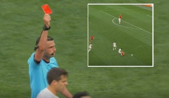 Karton i kuq në ndeshjen Zvicra vs Spanja