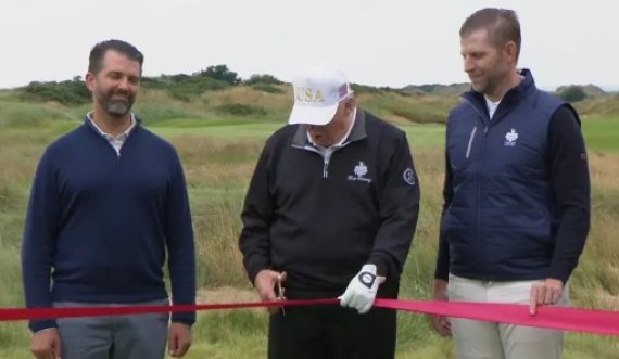 Trump përuron fushën e golfit në Skoci